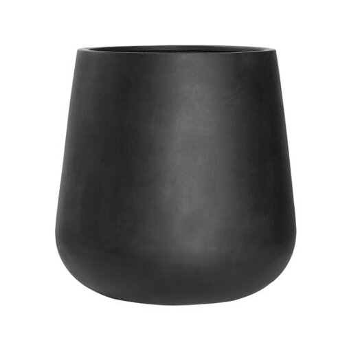 Pottery Pots Natural Pax ronde plantenbak zwart